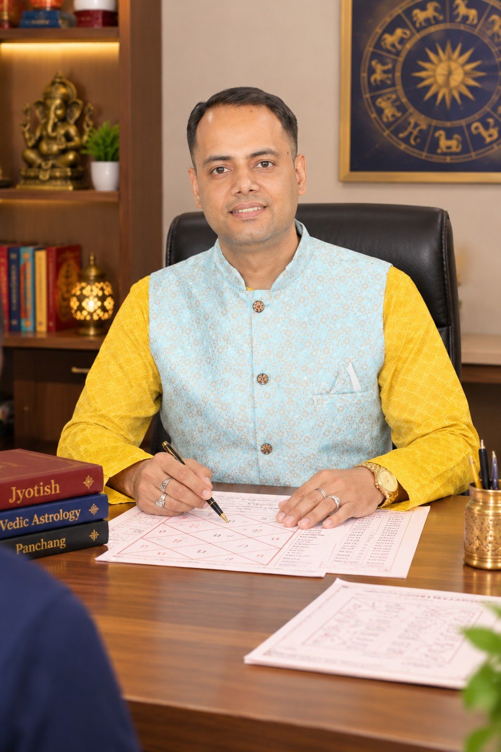 Pt. Prashant Semwal consulting at Divine Jyotish